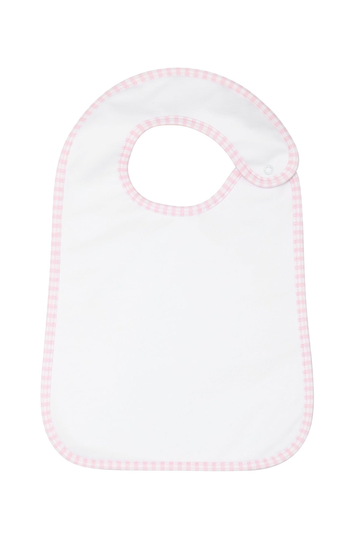 Pink Gingham Feeding Bib
