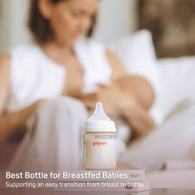 Pigeon Nurture & Nest Anti-colic Silicone Bottle Nipples with Latch-On Line