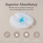 Lansinoh Stay Dry Disposable Nursing Pads for Breastfeeding, Leakproof