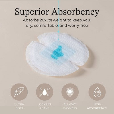 Lansinoh Stay Dry Disposable Nursing Pads for Breastfeeding, Leakproof