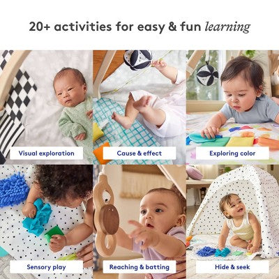 Lovevery The Play Gym: Encourages Color Recognition, Developmental Toys, Multiple Position Options, Multiple Textures