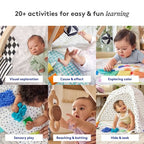 Lovevery The Play Gym: Encourages Color Recognition, Developmental Toys, Multiple Position Options, Multiple Textures