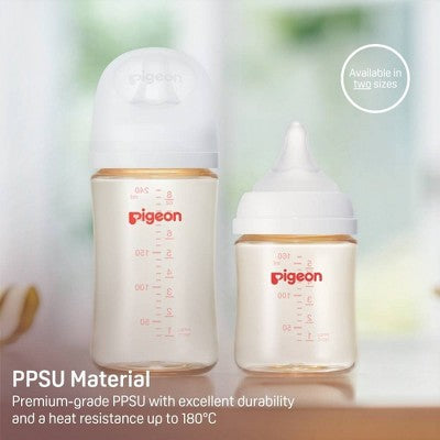 Pigeon Nurture & Nest Wide-Neck and Anti-colic PPSU BPA-Free Baby Bottle with Nipple