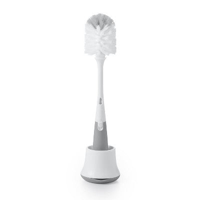OXO Tot Bottle Brush with Stand - Gray: Cleaning Tools and Accessories