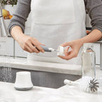 OXO Tot Bottle Brush with Stand - Gray: Cleaning Tools and Accessories