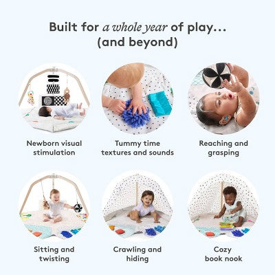 Lovevery The Play Gym: Encourages Color Recognition, Developmental Toys, Multiple Position Options, Multiple Textures