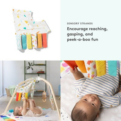 Lovevery Sensory Strands Baby Learning Toy: Organic Cotton, Sensory Development, Fine Motor Skills