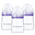 Lansinoh Anti-Colic Baby Bottles with Nipples - 3pk
