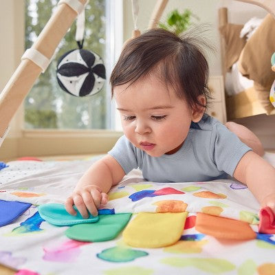 Lovevery The Play Gym: Encourages Color Recognition, Developmental Toys, Multiple Position Options, Multiple Textures