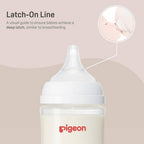 Pigeon Nurture & Nest Anti-colic Silicone Bottle Nipples with Latch-On Line