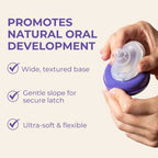 Lansinoh Anti-Colic Silicone Baby Bottle Nipples - 2pk