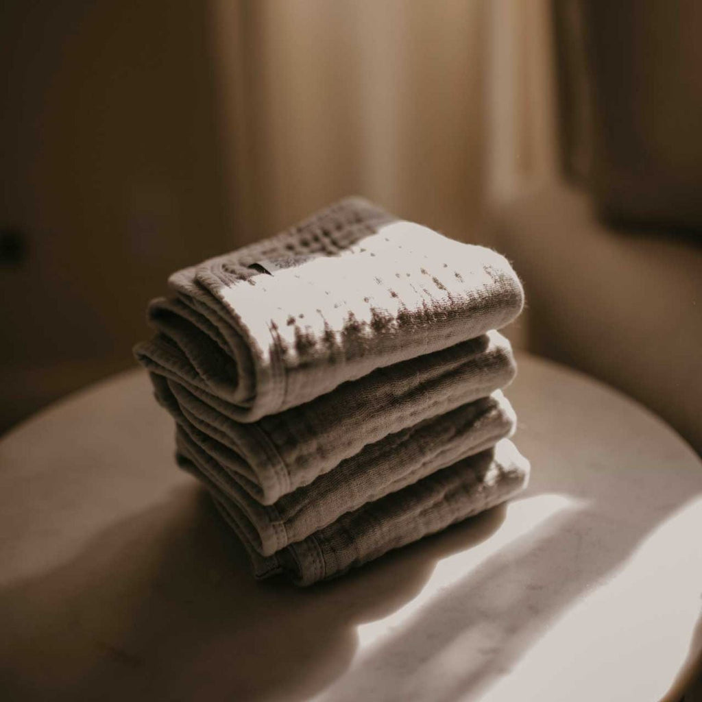 Set Gris - Paños de muselina para eructos (paquete de 4)