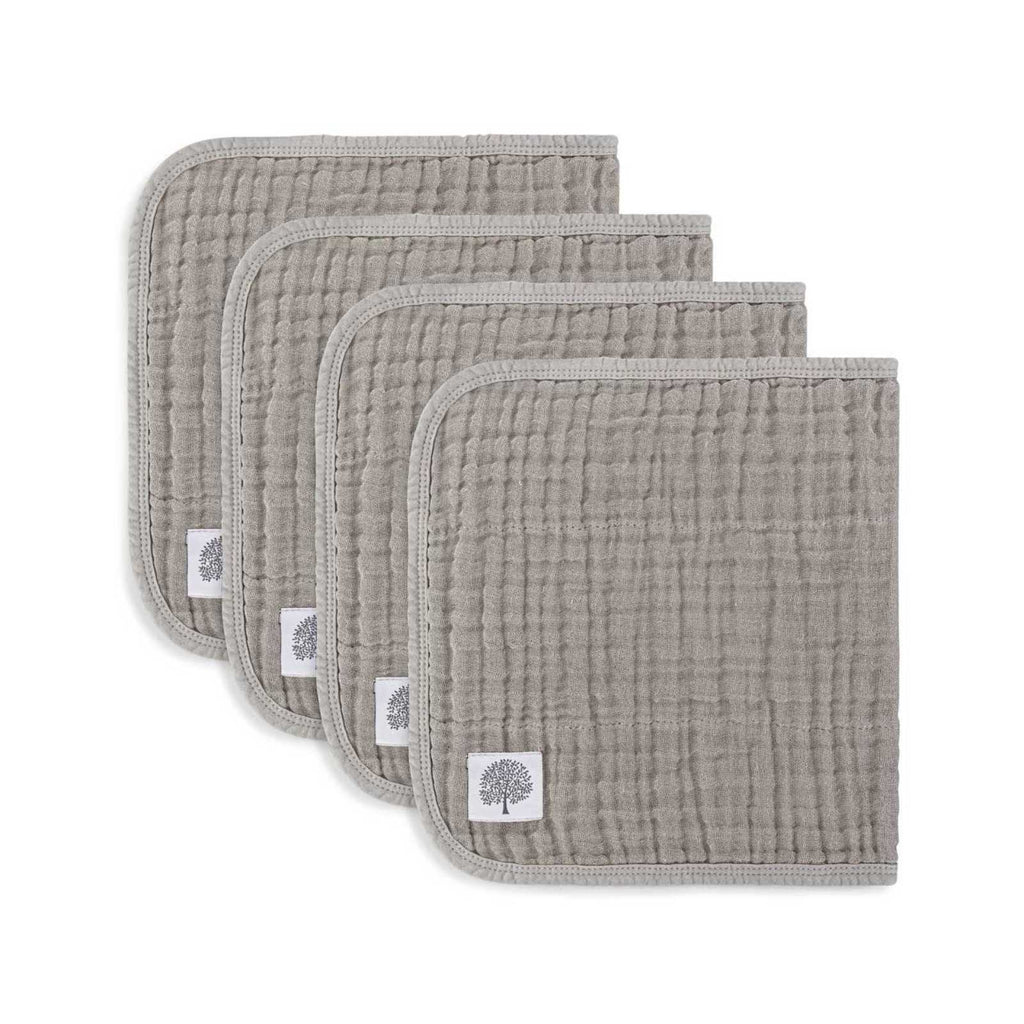 Set Gris - Paños de muselina para eructos (paquete de 4)