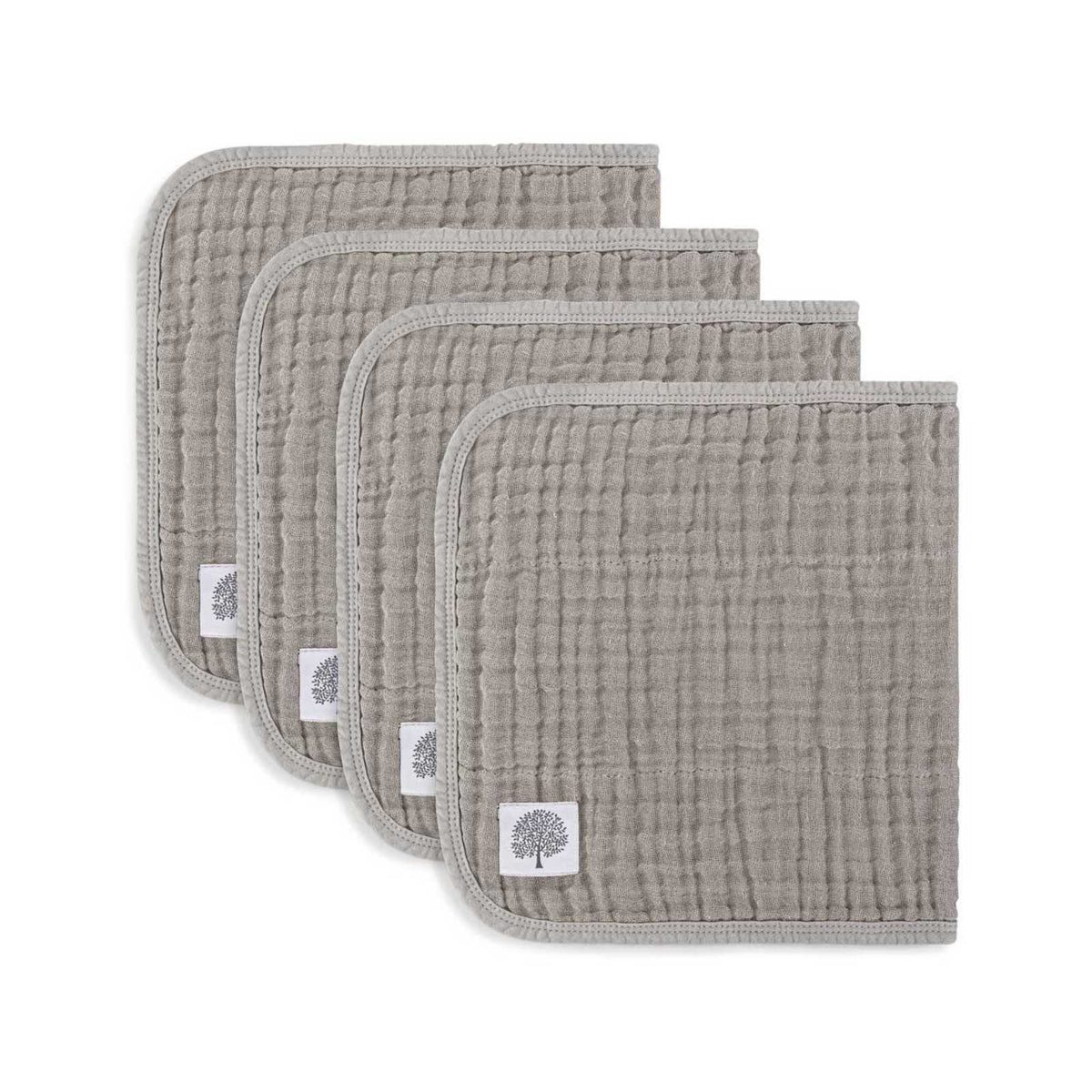 Set Gris - Paños de muselina para eructos (paquete de 4)