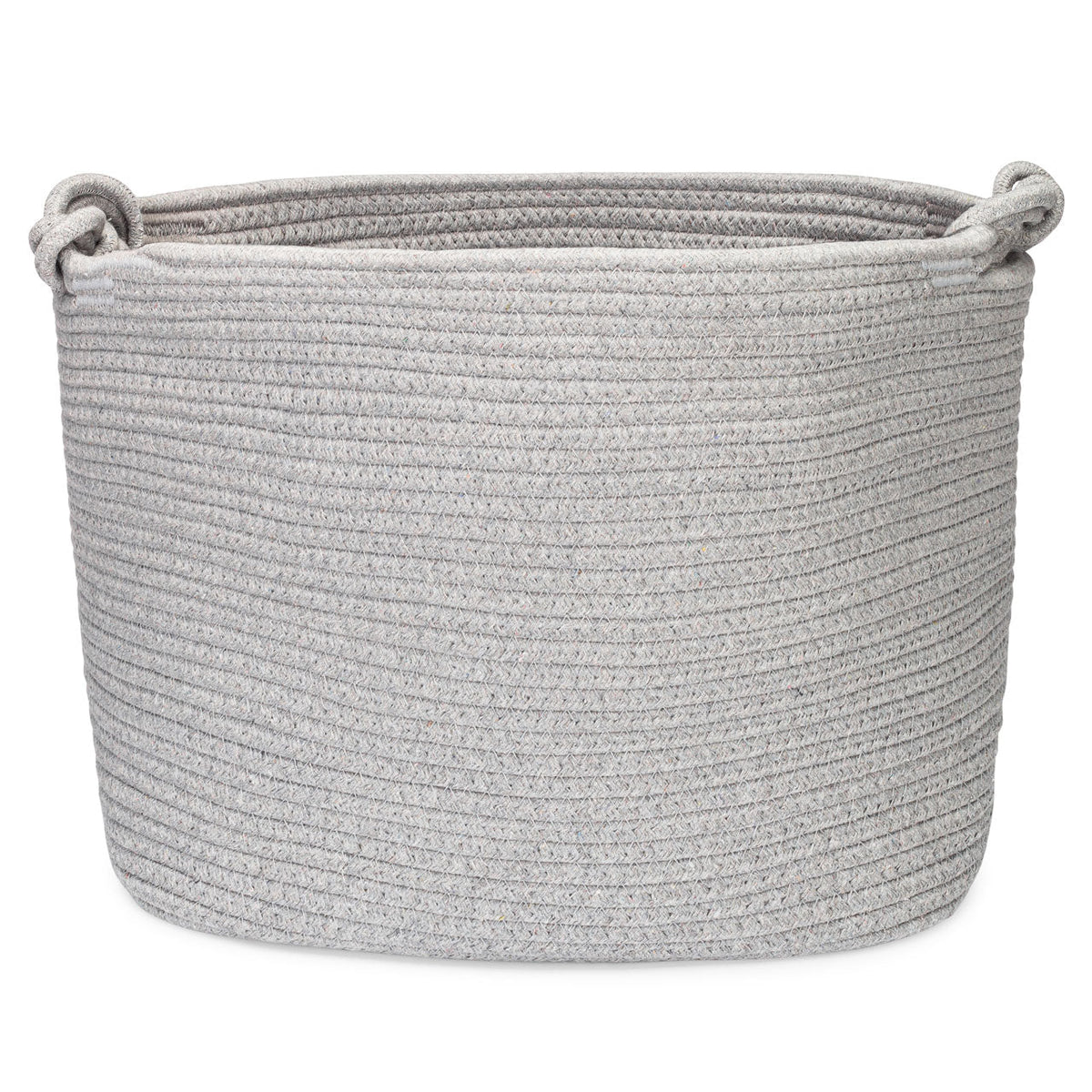 Cesta de almacenamiento de cuerda en forma de cubo