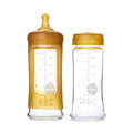 Wide Neck Baby Glass Bottles Two-Pack - 250ml/8.5oz