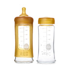 Wide Neck Baby Glass Bottles Two-Pack - 250ml/8.5oz