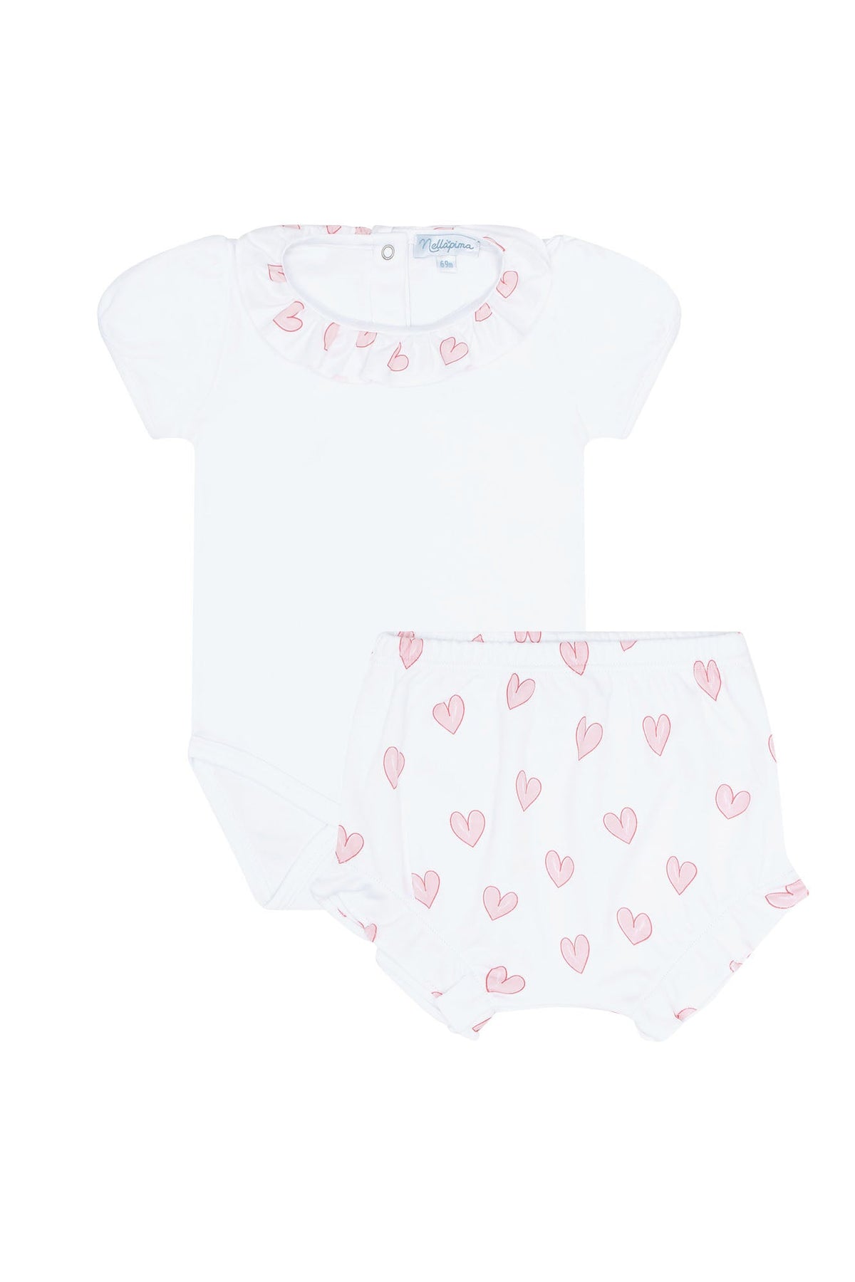 Heart Print Onesie Set