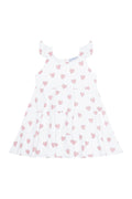Heart Print Ruffle Dress