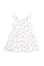 Heart Print Ruffle Dress