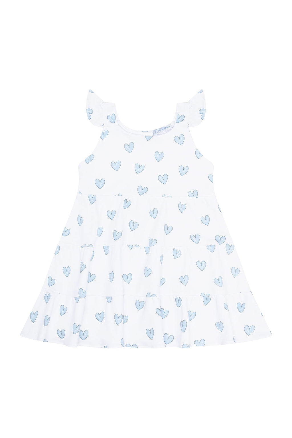 Heart Print Ruffle Dress