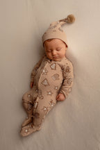 Holiday Thermal Zipper Footie & Cap Set