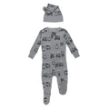 Holiday Thermal Zipper Footie & Cap Set