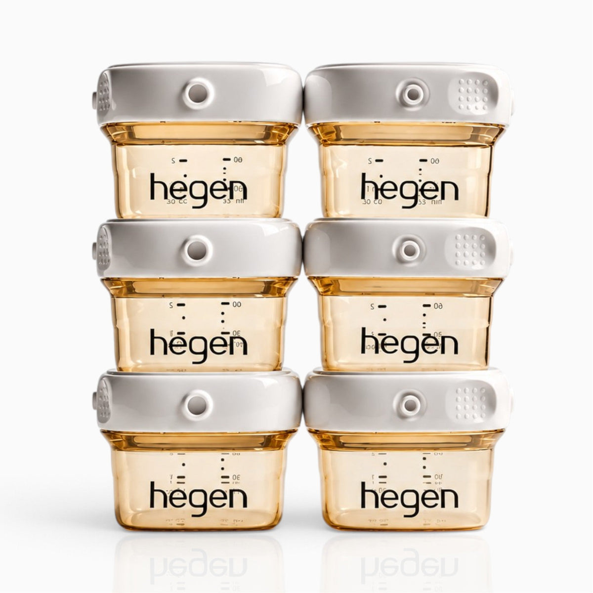 Hegen PPSU Breast Milk & Food Storage - 60ml/2oz Breast - 6-Pack