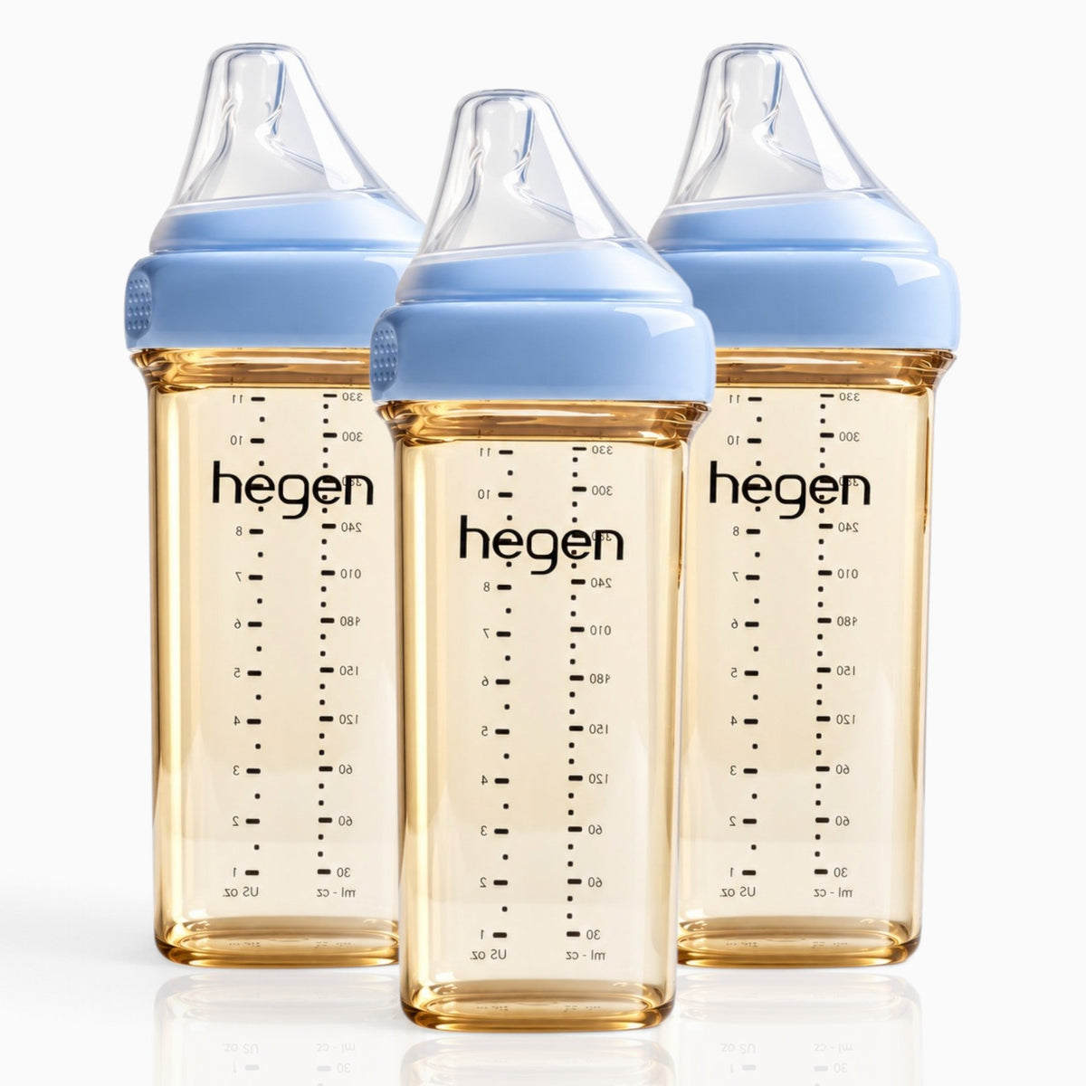 Hegen PPSU Anti-Colic Baby Bottle - 6 Months Plus - 330ml/11oz - 3-Pack