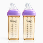 Hegen PPSU Anti-Colic Baby Bottle - 6 Months Plus - 330ml/11oz - 2-Pack