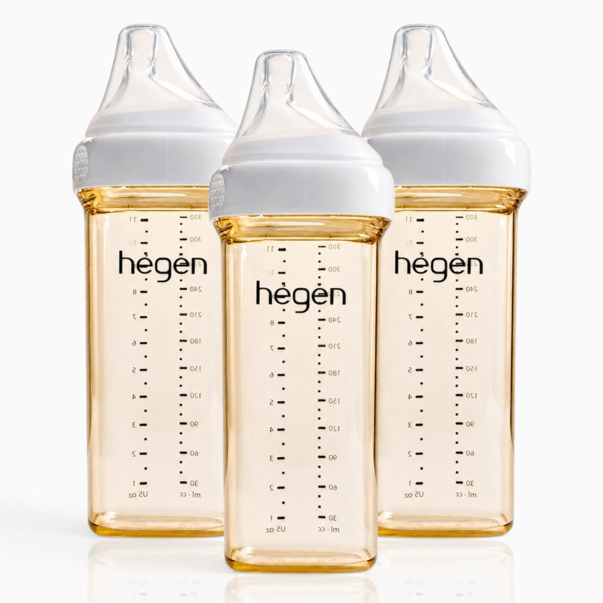 Hegen PPSU Anti-Colic Baby Bottle - 6 Months Plus - 330ml/11oz - 3-Pack