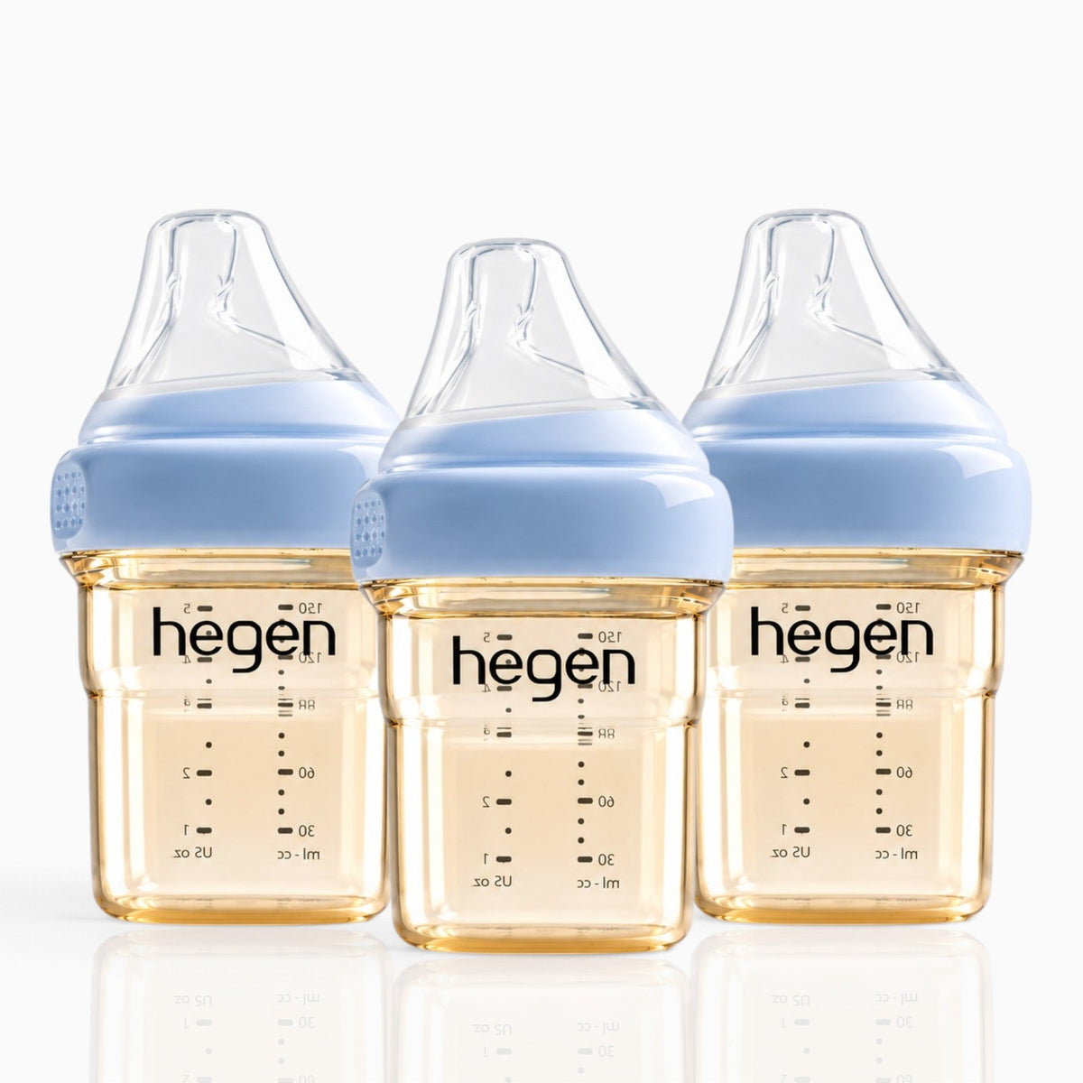 Hegen PPSU Anti-Colic Baby Bottle - 1 to 3 Months 150ml/5oz - 3-Pack