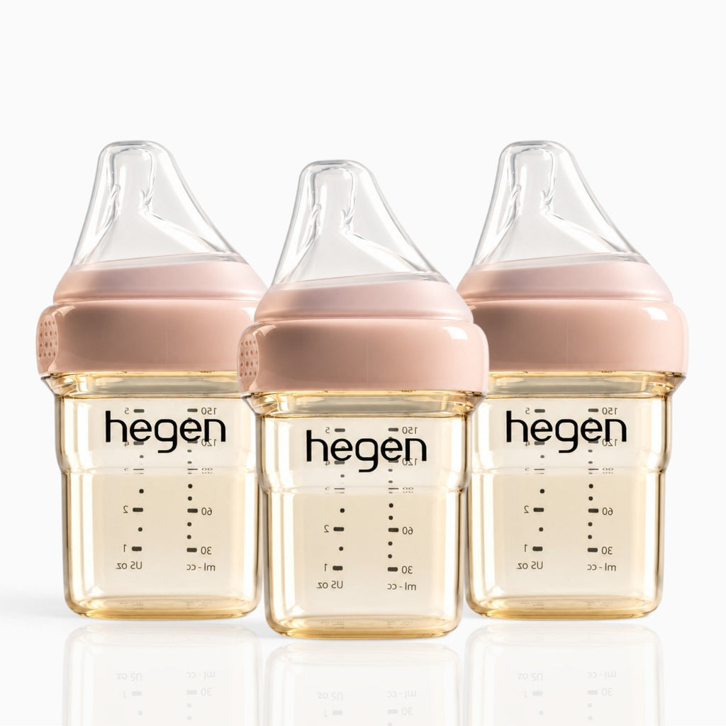 Hegen PPSU Anti-Colic Baby Bottle - 1 to 3 Months 150ml/5oz - 3-Pack