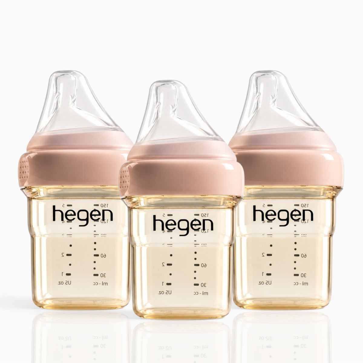 Hegen PPSU Anti-Colic Baby Bottle - 1 to 3 Months 150ml/5oz - 3-Pack