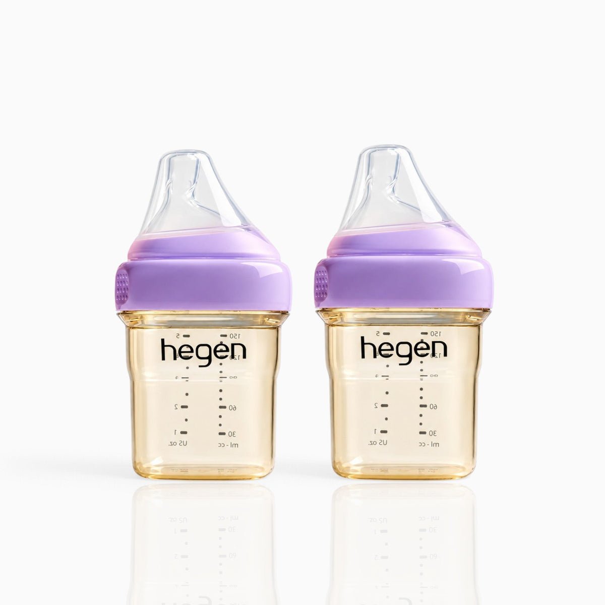 Hegen PPSU Anti-Colic Baby Bottle - 1 to 3 Months 150ml/5oz - 2-Pack