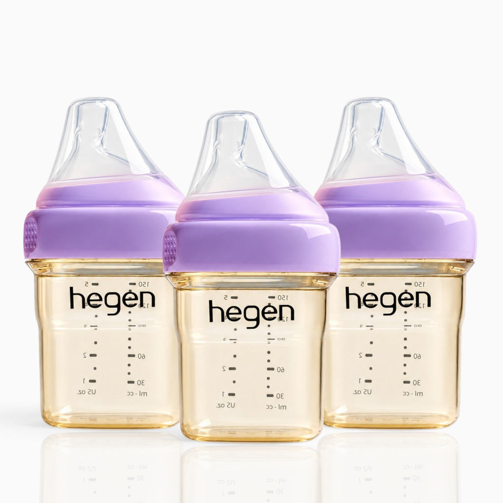 Hegen PPSU Anti-Colic Baby Bottle - 1 to 3 Months 150ml/5oz - 3-Pack