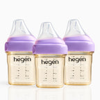 Hegen PPSU Anti-Colic Baby Bottle - 1 to 3 Months 150ml/5oz - 3-Pack