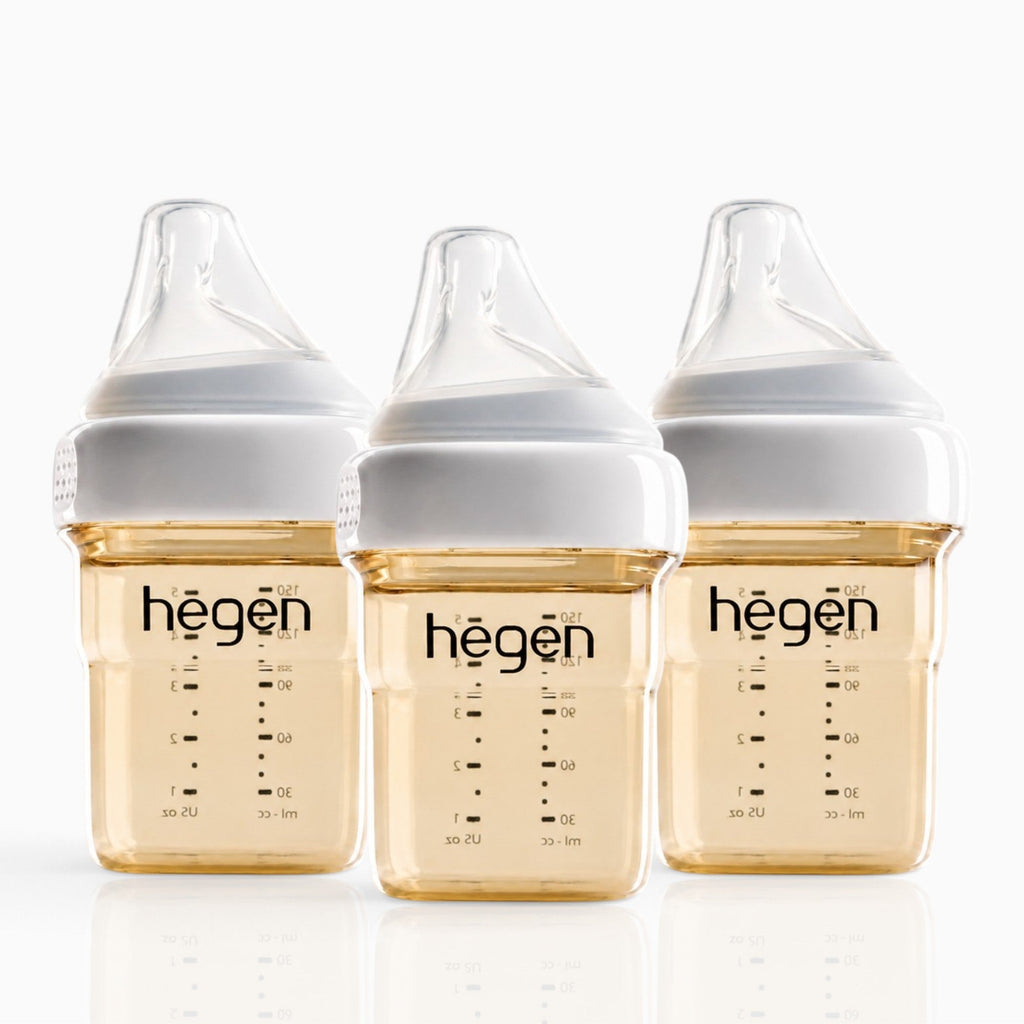 Hegen PPSU Anti-Colic Baby Bottle - 1 to 3 Months 150ml/5oz - 3-Pack
