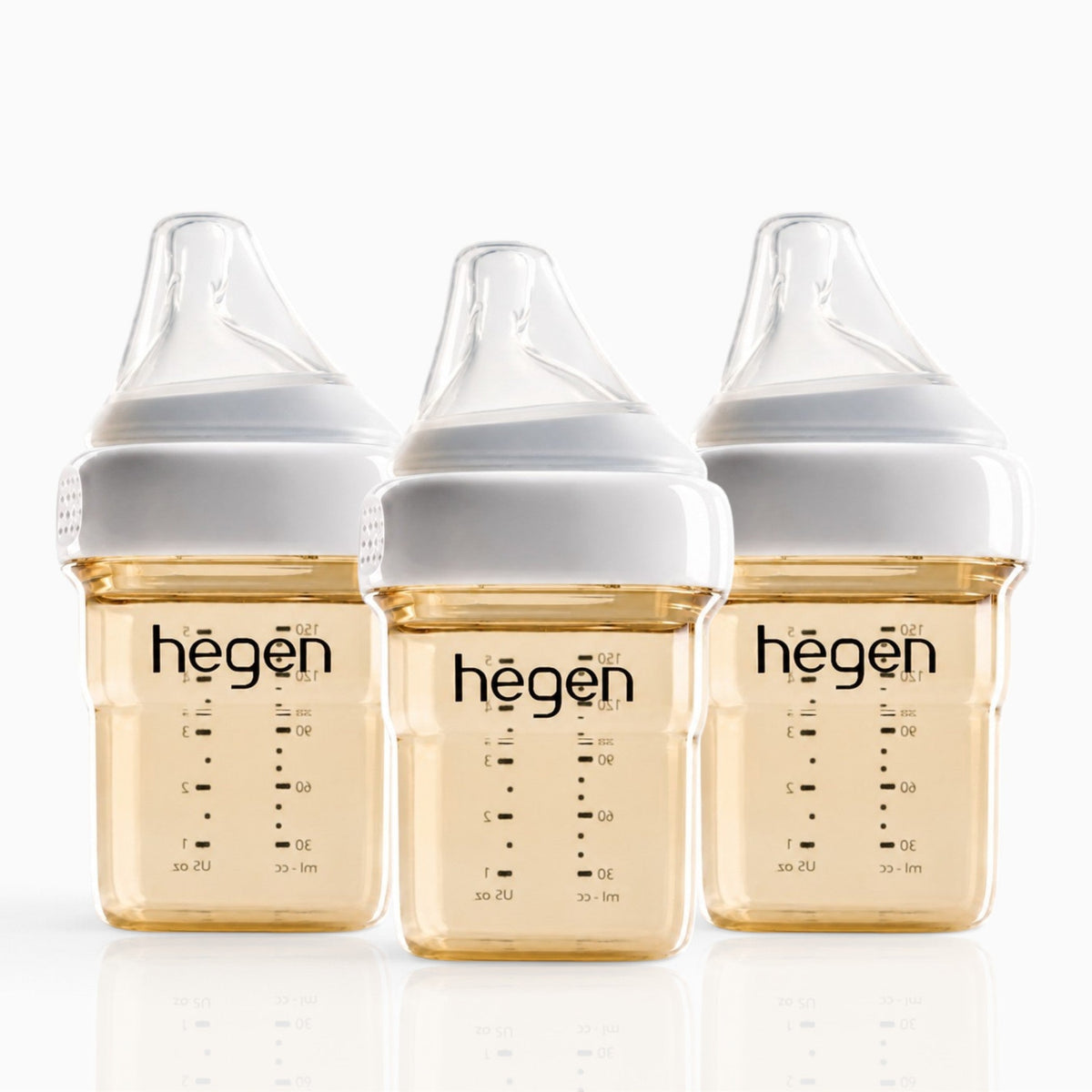 Hegen PPSU Anti-Colic Baby Bottle - 1 to 3 Months 150ml/5oz - 3-Pack