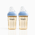 Hegen PPSU Anti-Colic Baby Bottle - 3 to 6 Months - 240ml/8oz - 2-Pack
