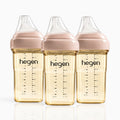 Hegen PPSU Anti-Colic Baby Bottle - 3 to 6 Months - 240ml/8oz - 3-Pack