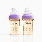 Hegen PPSU Anti-Colic Baby Bottle - 3 to 6 Months - 240ml/8oz - 2-Pack