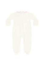 Ivory Pumpkin Patch Embroidered Footie