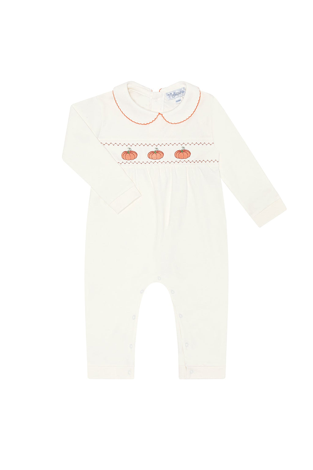 Pumpkin Patch Embroidered Playsuit