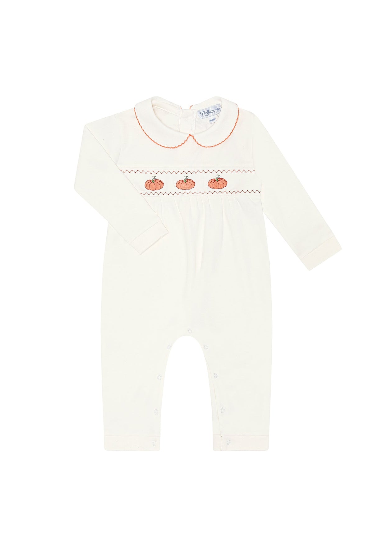 Pumpkin Patch Embroidered Playsuit