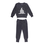 Coal Penguin | Kids' Organic Cozy Graphic Sweatshirt & Jogger Set