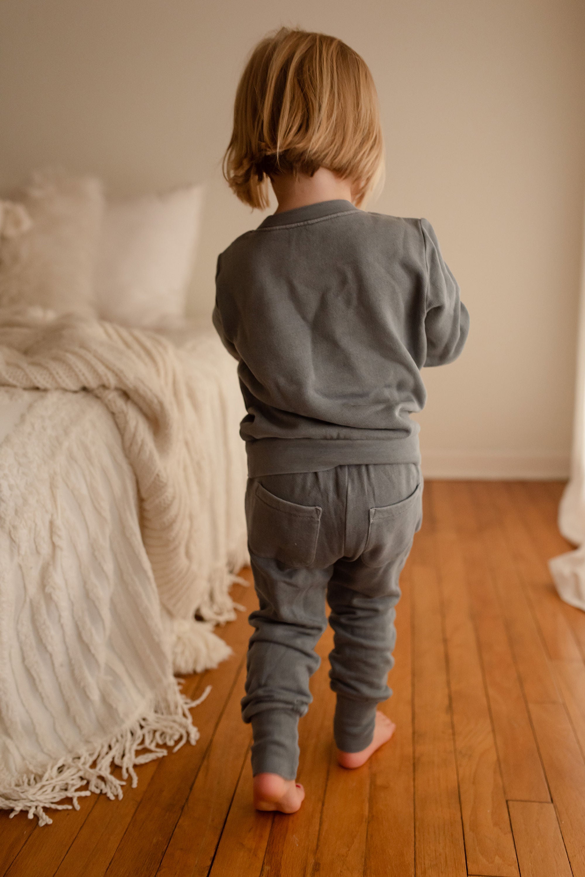 Moonstone Whale | Kids' Organic Cozy Graphic Sweatshirt & Jogger Set