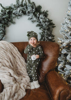 Frosty Pine | Holiday Thermal Long-Sleeve PJ & Cap Set