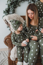 Frosty Pine | Holiday Thermal Long-Sleeve PJ & Cap Set