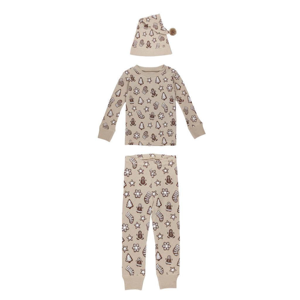 Holiday Thermal Long-Sleeve PJ & Cap Set